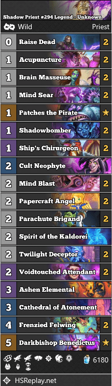 Shadow Priest #294 Legend - Unknown