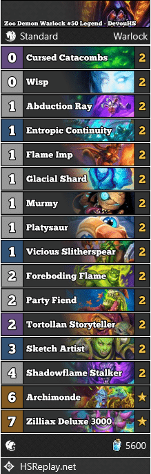 Zoo Demon Warlock #50 Legend - DevouHS