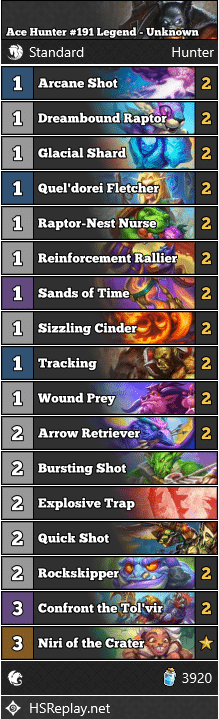 Ace Hunter #191 Legend - Unknown