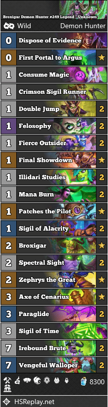 Broxigar Demon Hunter #249 Legend - Unknown
