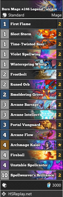 Burn Mage #246 Legend - aklain__