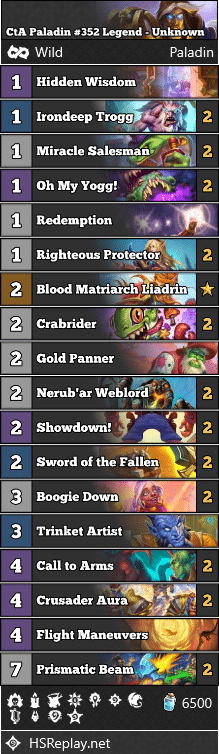 CtA Paladin #352 Legend - Unknown