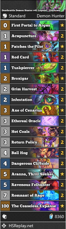 Deathrattle Demon Hunter #41 Legend - Unknown