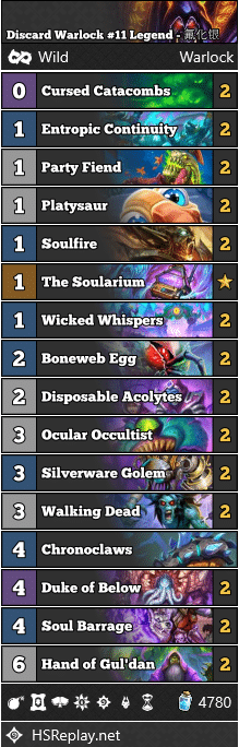 Discard Warlock #11 Legend - 氟化银