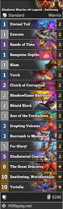 Gladiator Warrior #6 Legend - Unknown