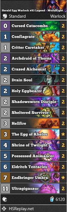 Herald Egg Warlock #93 Legend - WorldEight