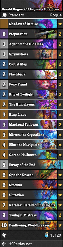 Herald Rogue #33 Legend - Unknown