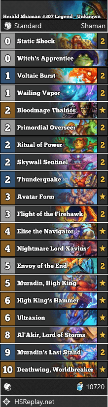 Herald Shaman #307 Legend - Unknown