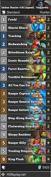 Imbue Hunter #36 Legend - Unknown