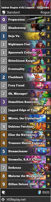 Imbue Rogue #142 Legend - Unknown