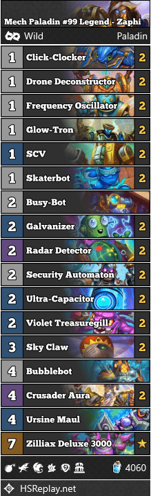 Mech Paladin #99 Legend - Zaphi