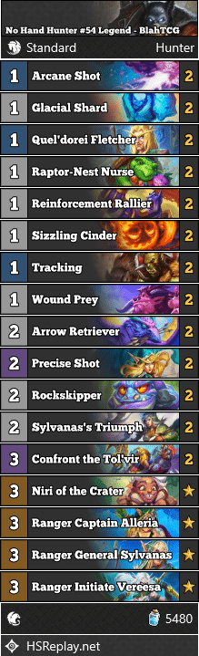 No Hand Hunter #54 Legend - BlahTCG