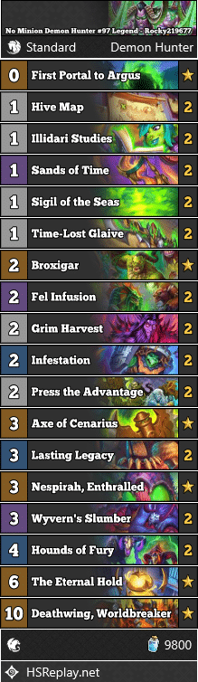 No Minion Demon Hunter #97 Legend - Rocky219677