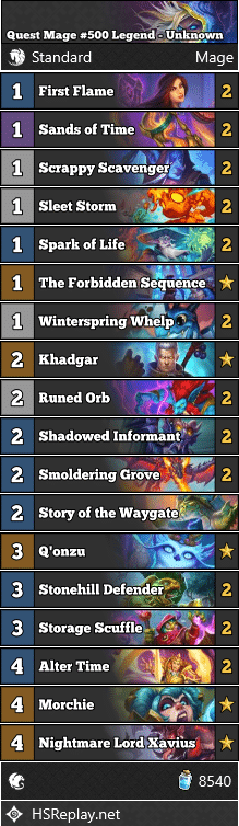 Quest Mage #500 Legend - Unknown