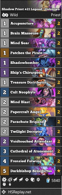 Shadow Priest #21 Legend - Unknown