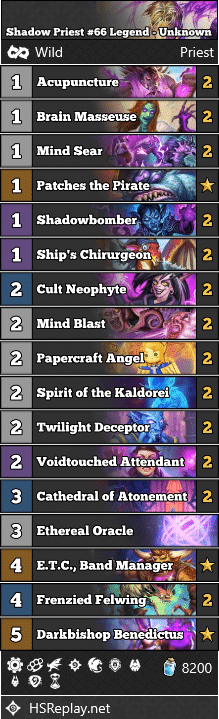 Shadow Priest #66 Legend - Unknown