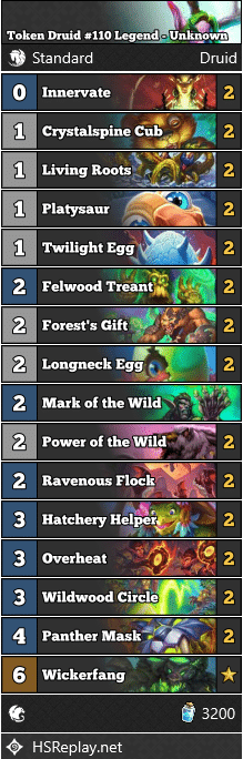 Token Druid #110 Legend - Unknown