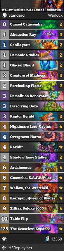 Wallow Warlock #253 Legend - Unknown