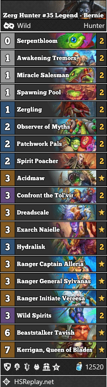 Zerg Hunter #35 Legend - Bernie