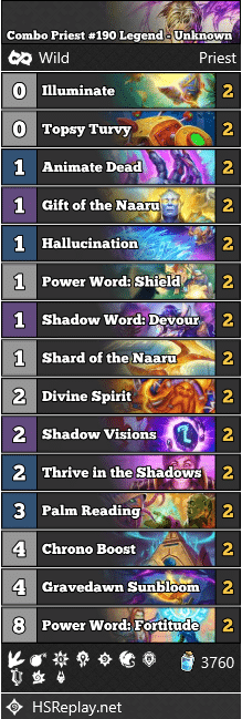 Combo Priest #190 Legend - Unknown