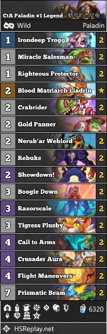 CtA Paladin #1 Legend - 勤劳的杰尼龟