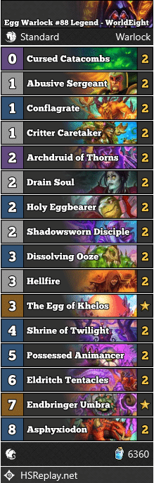 Egg Warlock #88 Legend - WorldEight