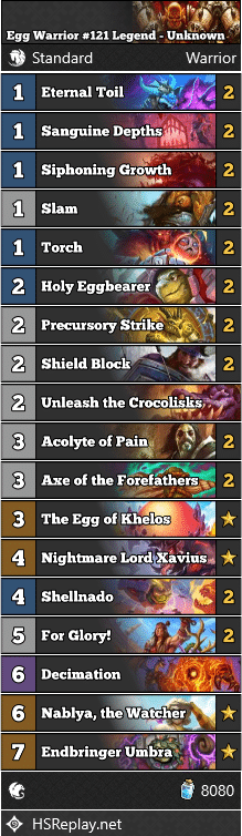 Egg Warrior #121 Legend - Unknown