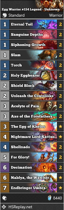 Egg Warrior #154 Legend - Unknown