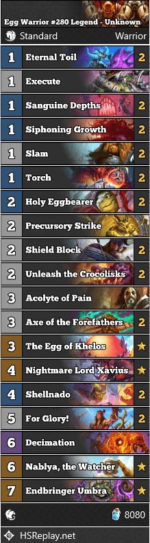 Egg Warrior #280 Legend - Unknown