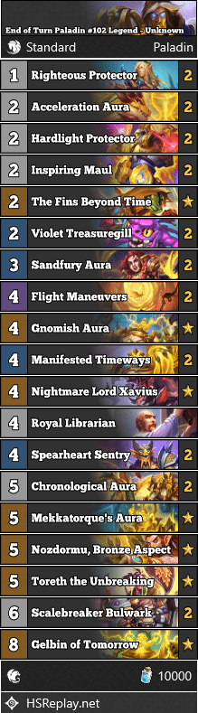 End of Turn Paladin #102 Legend - Unknown