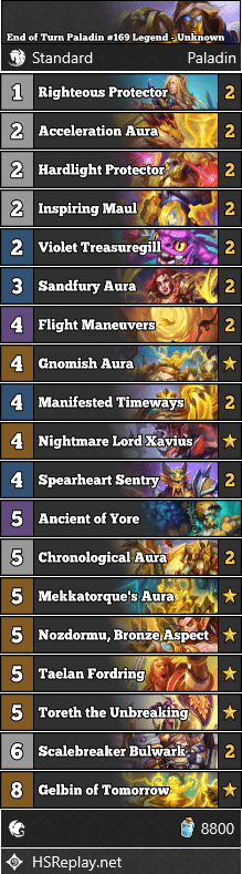 End of Turn Paladin #169 Legend - Unknown