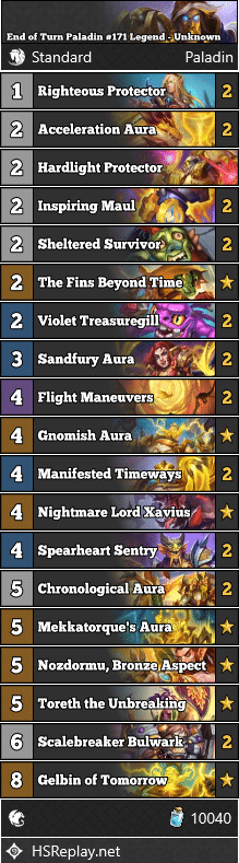End of Turn Paladin #171 Legend - Unknown