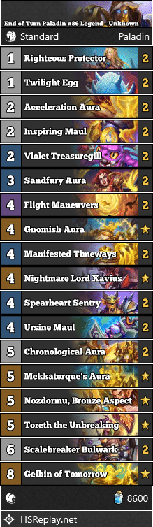 End of Turn Paladin #86 Legend - Unknown