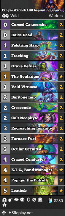 Fatigue Warlock #381 Legend - Unknown
