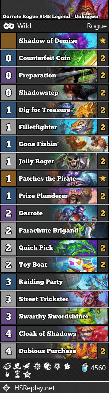 Garrote Rogue #148 Legend - Unknown