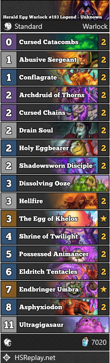 Herald Egg Warlock #193 Legend - Unknown