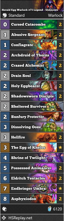 Herald Egg Warlock #73 Legend - Unknown