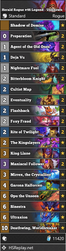 Herald Rogue #46 Legend - Unknown