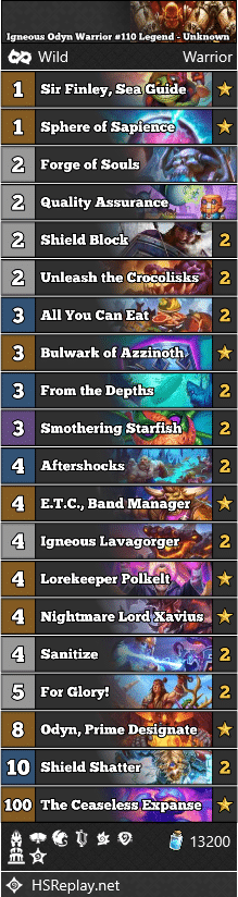 Igneous Odyn Warrior #110 Legend - Unknown