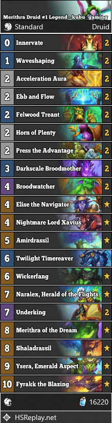 Merithra Druid #1 Legend - kubu_gaming