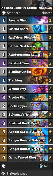 No Hand Hunter #5 Legend - Unknown