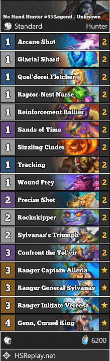 No Hand Hunter #53 Legend - Unknown