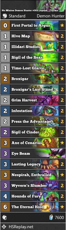 No Minion Demon Hunter #169 Legend - Flocmz