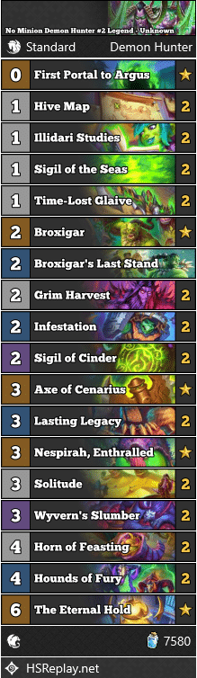 No Minion Demon Hunter #2 Legend - Unknown