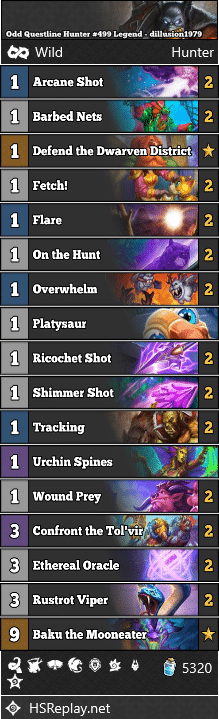 Odd Questline Hunter #499 Legend - dillusion1979