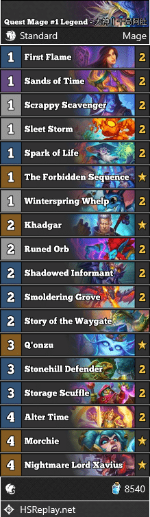 Quest Mage #1 Legend - 大神丨十局阿肚