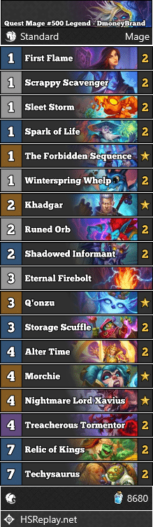 Quest Mage #500 Legend - DmoneyBrand