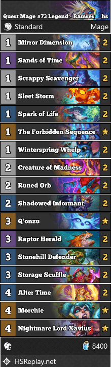 Quest Mage #73 Legend - Ramses__hs