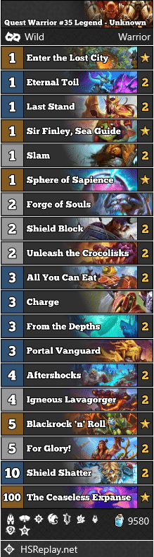 Quest Warrior #35 Legend - Unknown