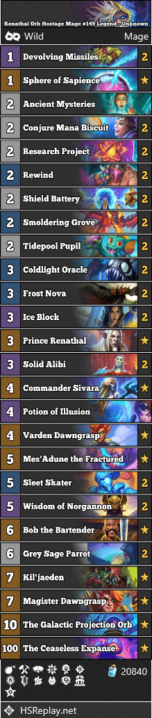 Renathal Orb Hostage Mage #149 Legend - Unknown